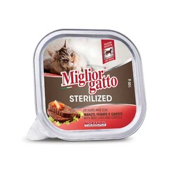 Miglior Biftek Ciğer Ve Havuçlu Kısırlaştırılmış Kedi Yaş Maması 85 GR - Thumbnail