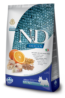 N&D Düşük Tahıllı Ocean Balıklı Küçük Irk Köpek Maması 2,5 KG