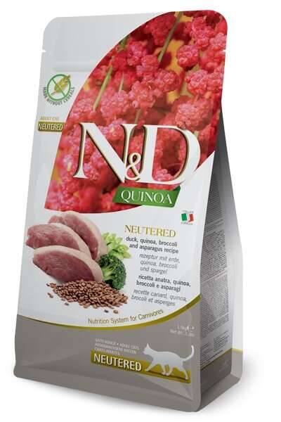 N&D Quinoa Ördek ve Brokoli Kısır Kedi Maması 1.5 Kg