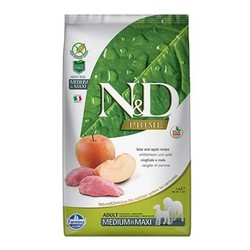 N&D Tahılsız Domuzlu ve Elmalı Orta Büyük Irk Köpek Maması 12 KG - Thumbnail