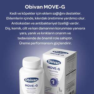 Obivan Move+G Glucosamine Kedi Ve Köpekler Için Eklem Ve Kas Desteği 75 Tablet - Thumbnail