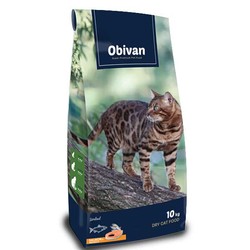 Obivan Sterilised Somonlu ve Hamsili Kısırlaştırılmış Kedi Maması 10 kg - Thumbnail