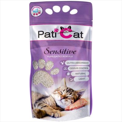 Pati Cat Sensitive Yumuşatıcı Kokulu Kalın Taneli Kedi Kumu 10 LT