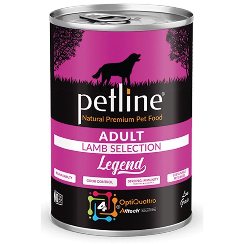 Petline Natural Adult Kuzu ve Pirinçli Pate Yetişkin Köpek Konservesi 400 Gr