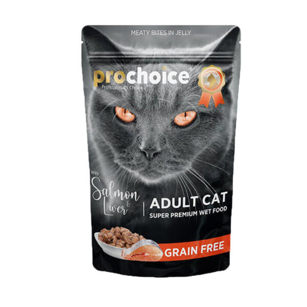 Prochoice Yetişkin Kedi Somon&Ciğer Pouch 85 GR