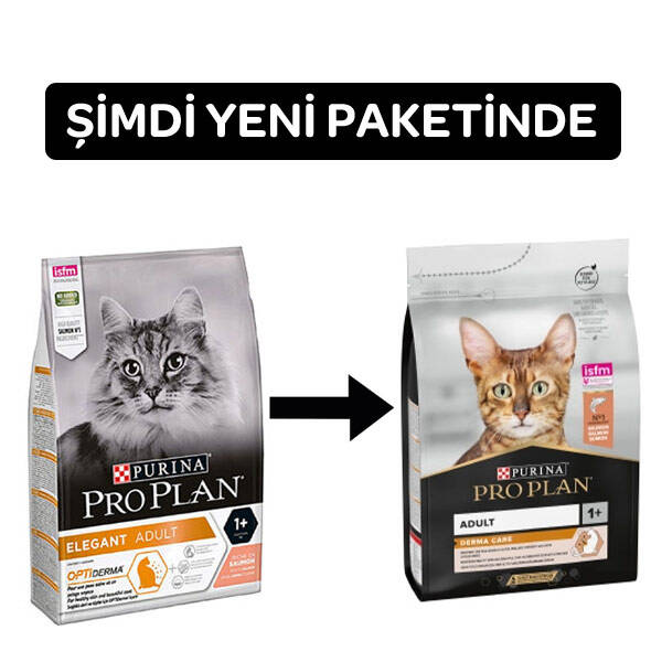 Pro Plan Derma Care Somonlu Tüy Yumağı Önleyici Yetişkin Kedi Maması 10 kg