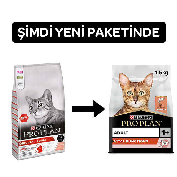 Pro Plan Somonlu Pirinçli Kedi Maması 1.5 KG