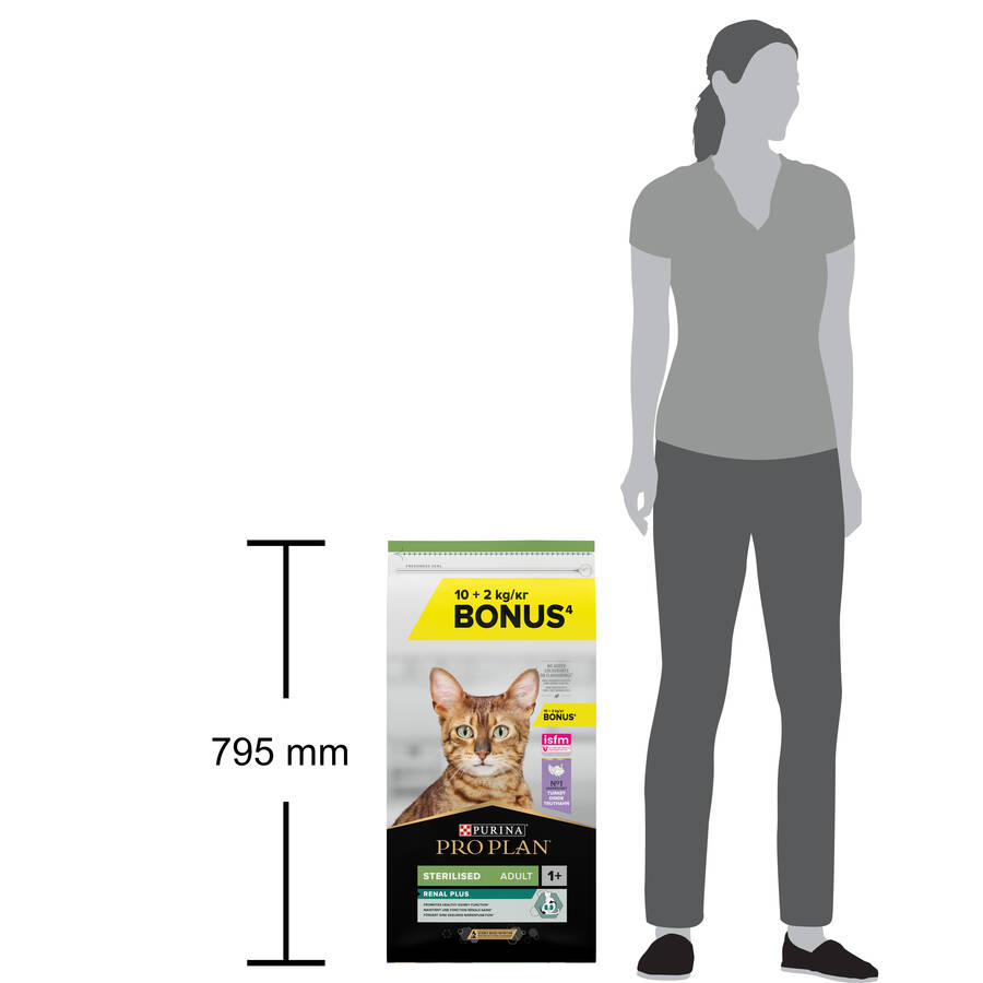 Pro Plan Sterilised Hindili Kısırlaştırılmış Yetişkin Kedi Maması 10 kg + 2 kg HEDİYE!