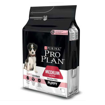 Pro Plan Puppy Sensitive Skin Somonlu Yavru Köpek Maması 3 kg