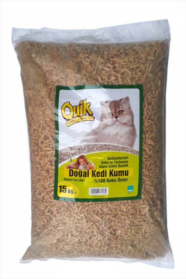 Quik Çam Pellet Kedi Kumu 15 KG