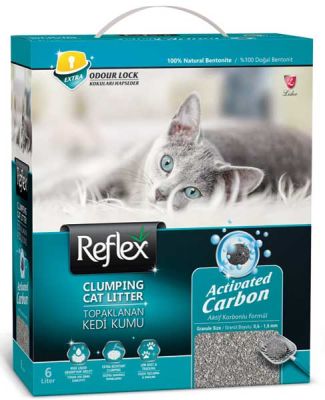 Reflex Aktif Karbonlu Topaklanan Kedi Kumu 6 LT