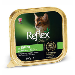 Reflex Plus Kitten Tavuk Etli Soslu Yavru Kedi Yaş Maması 100 Gr - Thumbnail