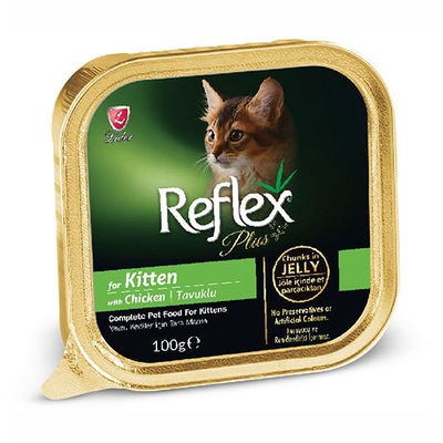 Reflex Plus Kitten Tavuk Etli Soslu Yavru Kedi Yaş Maması 100 Gr