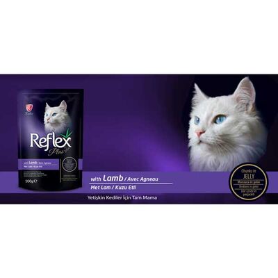 Reflex Plus Kuzu Etli Ciğerli Pouch Kedi Konservesi 100 Gr