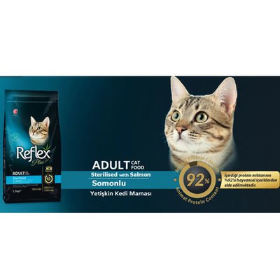 Reflex Plus Somonlu Kısırlaştırılmış Kedi Maması 1,5 KG