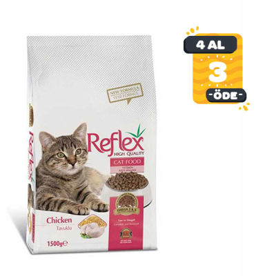 Reflex Tavuklu Kedi Maması 1,5 KG ( 4 Al 3 Öde )