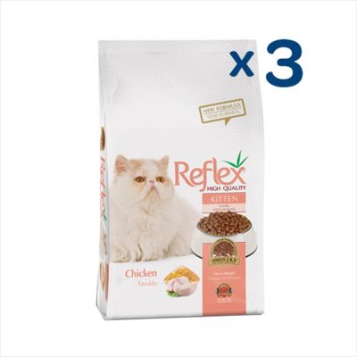 Reflex Tavuklu Yavru Kedi Maması 4,5 Kg (3 Adet 1.5 KG)