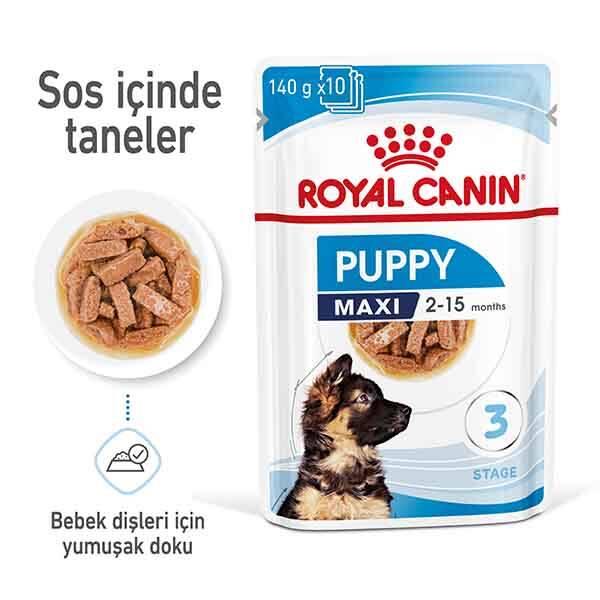 Royal Canin Maxi Puppy Yaş Yavru Köpek Maması 140 gr