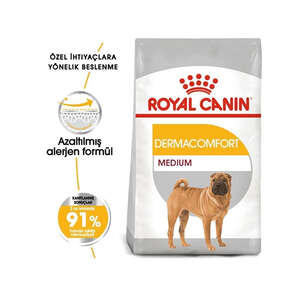 Royal Canin Medium Dermacomfort Yetişkin Köpek Maması 12 kg - Thumbnail