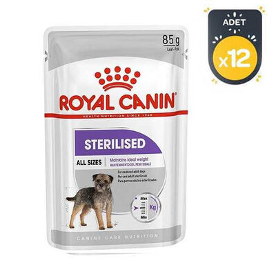 Royal Canin Sterilised Loaf Kısır Köpek Yaş Maması 85 Gr x 12 Adet
