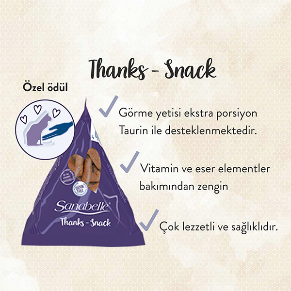 Sanabelle Thanks Kedi Ödül Maması 20 GR Kedi Ödül Mamaları Sanabelle