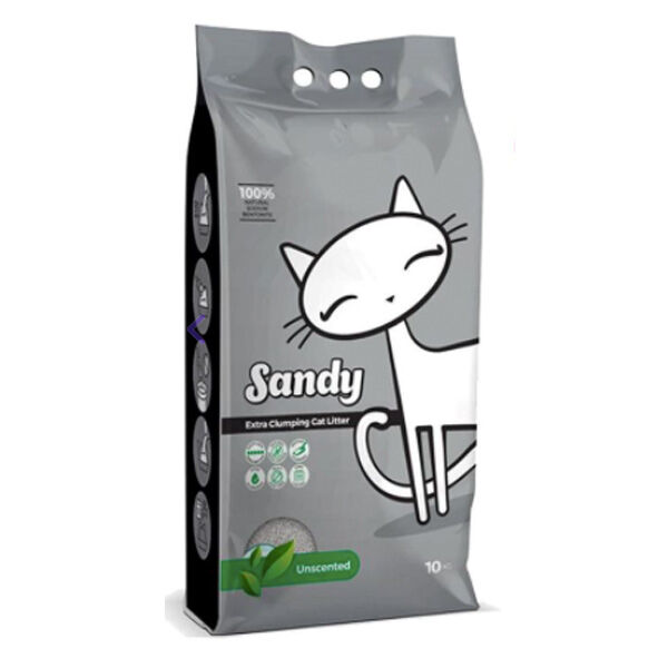 Sandy Cat Litter Doğal Sodyum Bentonit Parfümsüz Kedi Kumu 10 Kg