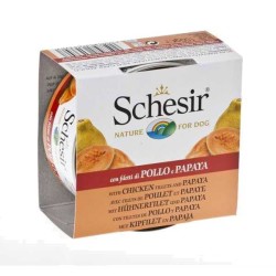 Schesir Fruit Tavuk ve Papaya Köpek Konservesi 150 GR - Thumbnail