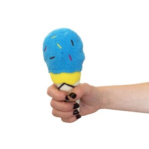 Markamama Dondurma Kedi Oyuncağı Mavi - Thumbnail