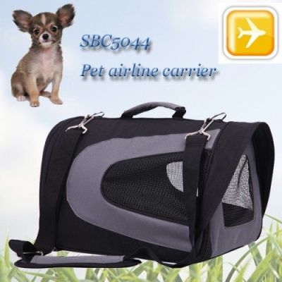 Senful Kedi ve Köpek Uçak Taşıma Çantası (Siyah ) (59*29,5*29,5)
