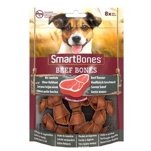 SmartBones Biftekli Mini Köpek Ödül Kemiği 8 Adet 128 Gr - Thumbnail