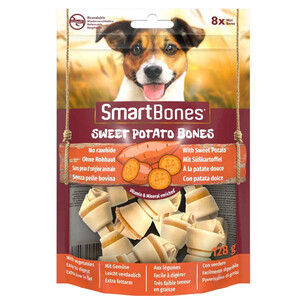 SmartBones Tavuklu ve Tatlı Patatesli Mini Köpek Ödül Kemiği 8 Adet 128 Gr - Thumbnail