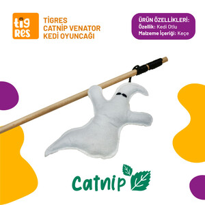 Tigres Venator Catnipli Casper Şeklinde Kedi Oltası - Thumbnail