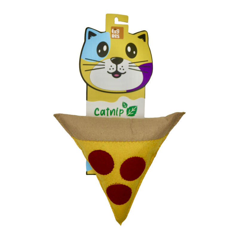 Tigres Venator Catnipli Pizza Şeklinde Kedi Oyuncağı