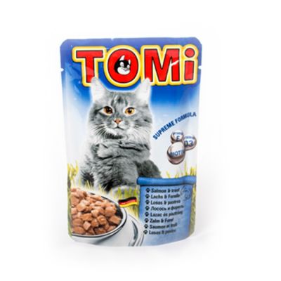 Tomi Somonlu Ve Alabalıklı Yaş Kedi Maması 100Gr