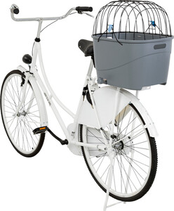 Trixie Bisiklet Arkası Köpek Taşıma Sepeti 36x47x46 cm Gri - Thumbnail