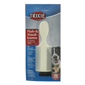 Trixie Çift Taraflı Plastik Pire ve Toz Temizleme Köpek Tarağı 14 cm - Thumbnail