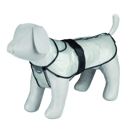 Trixie Köpek Yağmurluk, XS:30cm, Transparan/Şeffaf, Siyah Biyeli
