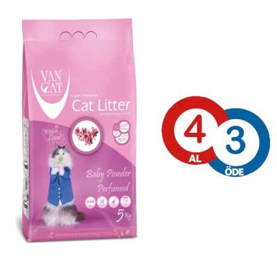 van cat baby powder
