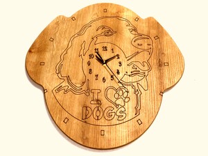 Woofy Köpek Şeklinde Duvar Saati - Thumbnail